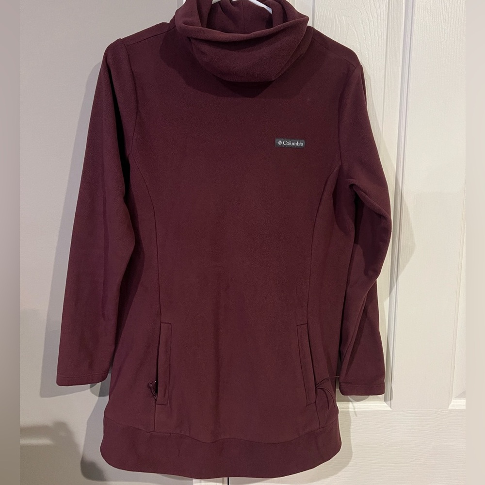 Columbia Burgundy Cowl Neck Fleece